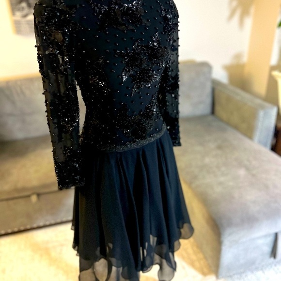 A.J. Bari Black Sequin Mini Dress✨ - Picture 5 of 16